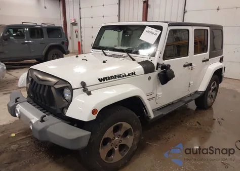 2017 Jeep Wrangler Unlimited Sahara z USA, uszkodzony, nr VIN 1C4BJWEG4HL610377